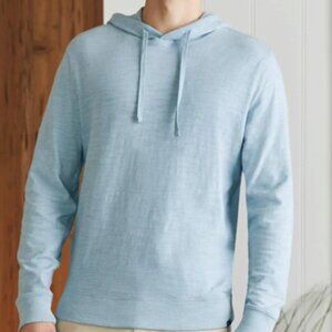 Faherty Men's Slub Hoodie - Size Large - Blue - New with Tags